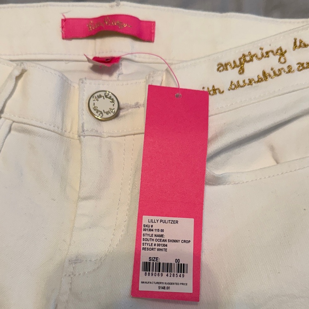 Lilly Pulitzer Women's Crisp White Skinny Jeans - Picture 5 of 6